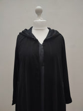 Load image into Gallery viewer, Black-on-Black Hooded Cloak
